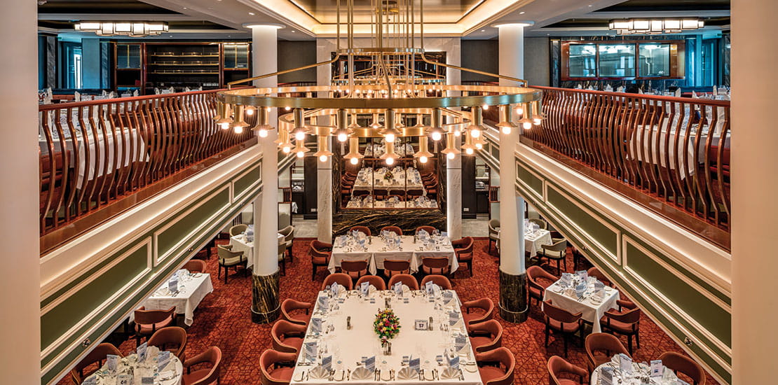 The Grand Dining Room from above, Spirit of Discovery